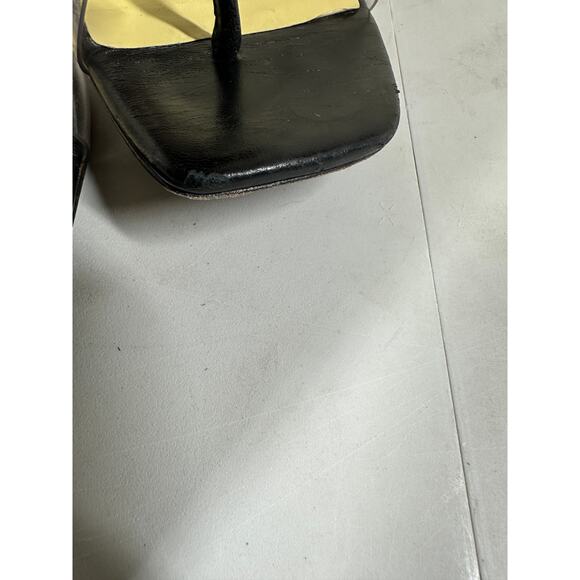 Tory Burch Block T Heel Strappy Sandals size 6.5 Black - Picture 4 of 8